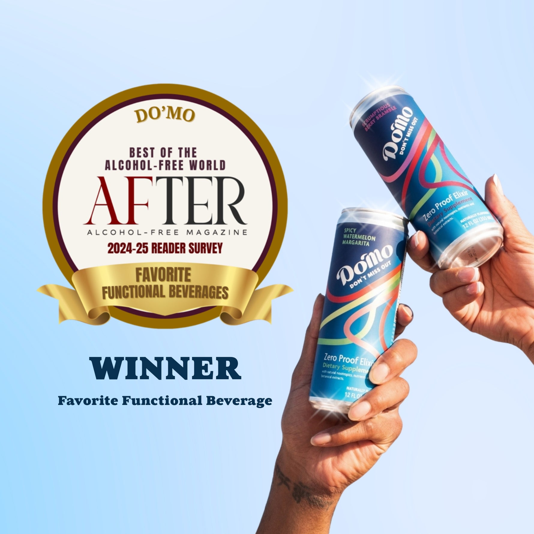 Favourite Functional Beverage award, won by Do'Mo at the After Alcohol Awards